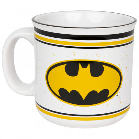 Batman Logo And Stripes 20 Ounce Camper Mug